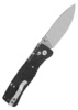 QSP Ripley Stonewashed Foldekniv - Sort - Bælteclips