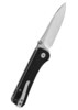 QSP Hawk Foldekniv - Sort Micarta - Bælteclips