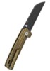 QSP Penguin Foldekniv - Sort Stonewashed - Bælteclips
