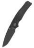 QSP Vault Foldekniv – Black Stonewashed 14C28N og Sort Micarta