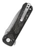 QSP Hawk Foldekniv – Damaskusstål og Carbon Fiber/Aluminium Greb - Lukket