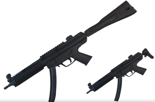 Attrap, MP5 Maskin Pistol i Plast og Gummi