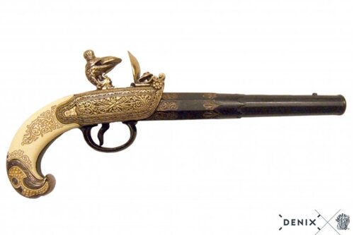Denix, Replika Flintlås Pistol, Russian Tula, 18' Århundrede