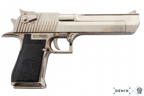 Denix, Replika Desert Eagle Pistol, Nikkel, Usa / Israel