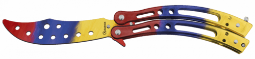 Albainox, Butterfly Kniv Til Træning - Colorful
