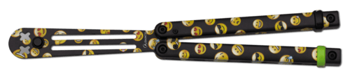 Albainox, Butterfly Kniv Til Træning - Emojis