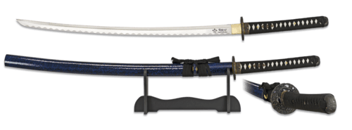 Tole10, Katana, Kulstof Klinge, Dotted Blue