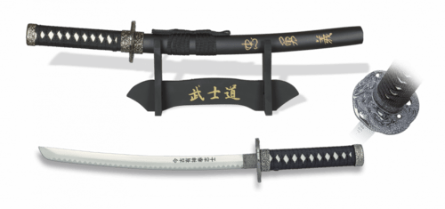 Tole10, Sort Mini Katana Med Stander