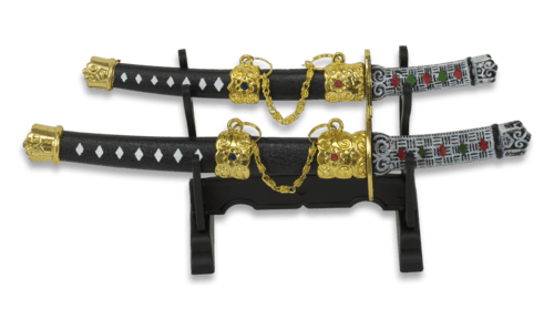 Tole10, Mini Katana Sæt Med Stander
