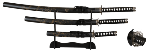 Tole10, Drage Daisho Katana Sæt Med Stander