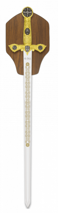 Tole10, Dekorativt Tempelridder Sværd, Alba