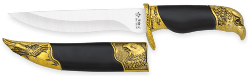 Tole10, Dekorativ Golden Eagle Dagger Med Skede