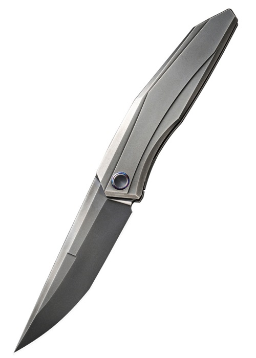 We Knife, Cybernetic Foldekniv, Titan Poleret Grå