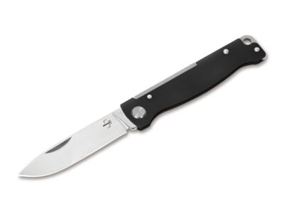 Böker Plus Atlas Black Foldekniv – 12C27 Stål – Minimalistisk Sort EDC Kniv
