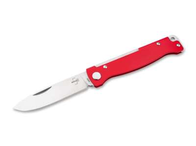 Böker Plus Atlas Red Foldekniv – 12C27 Stål – Rød Slipjoint EDC Kniv