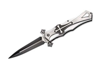 Böker Magnum Crusader Foldekniv – 440 Stål – Taktisk Foldekniv med Korsdesign
