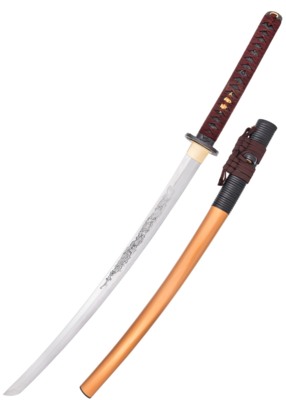 Dragon King Shi Shi Botan Katana (Kinryu Katana) – Foldet Katana i T10 og 9260 Steel