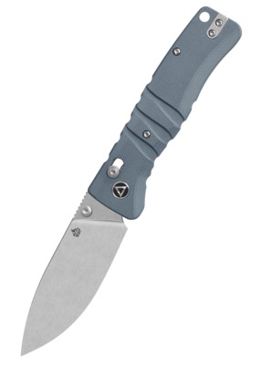 QSP Ripley Stonewashed Foldekniv – 14C28N Stål og Gråt G10 Greb