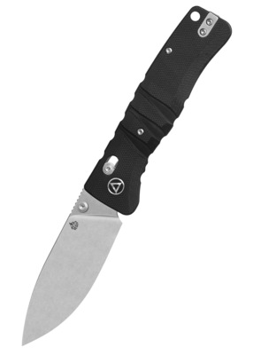 QSP Ripley Stonewashed Foldekniv – Sort G10 og 14C28N Stål