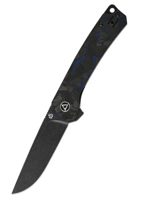 QSP Osprey Foldekniv – Black Stonewashed 14C28N og Carbon Fiber/G10 Greb