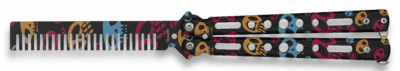 Albainox Butterfly Kam – 3D Skull Design Træningskam