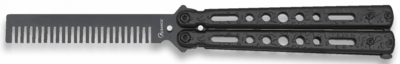 Albainox Butterfly Kam Trainer – Sort Træningskam i Balisong Design