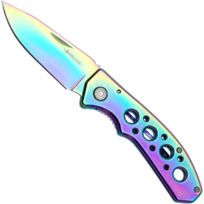 Haller Rainbow Foldekniv – Farverig Lommekniv med Klassisk Design