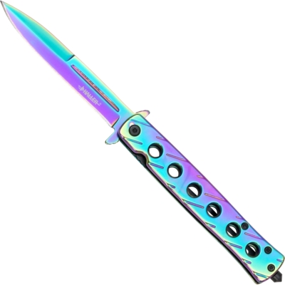 Haller Stiletto Rainbow Folder – Regnbuefinish med Glasbryder