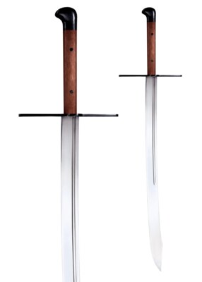 Cold Steel Grosse Messer med Skede – Historisk Tohånds Messer