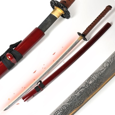 Sucker Punch Babydoll Katana – Håndsmedet Udgave med Skarp Klinge